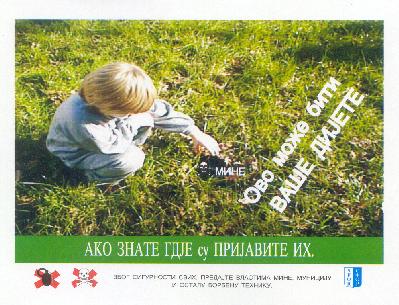 Mine Warning leaflets prepared by the SFOR