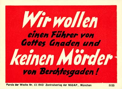 H.354, Parole der Woche, 13/1943