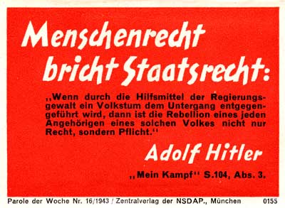 H.465, Parole der Woche, 16/1943