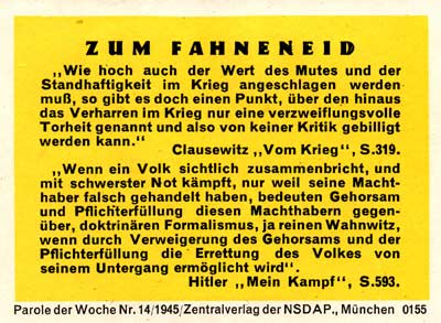 H.1434, Parole der Woche, 14/1945
