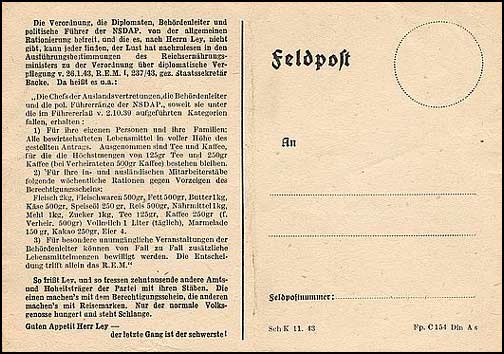 H.641 / Q.30, The Ley Postcard - Feldpost