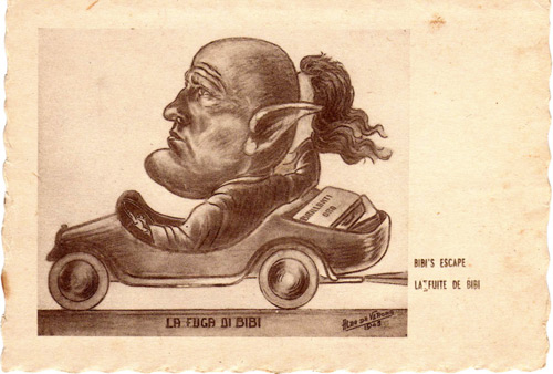 An American Mussolini Propaganda Postcard