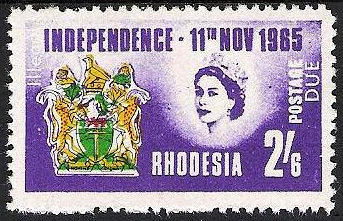 Rhodesian Independence Stamp Parody