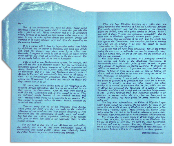 Propaganda air letters