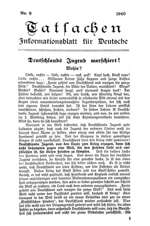 Black propaganda - Tatsachen / Informationsblatt f�r Deutsche