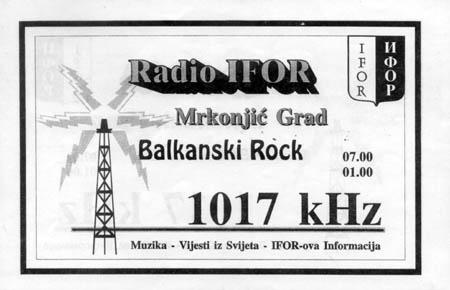 The &ldquo;Rock of the Balkans&rdquo; radio leaflet