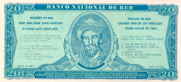 The 'Banco Nacional de Red' 20 Peso Training Banknote