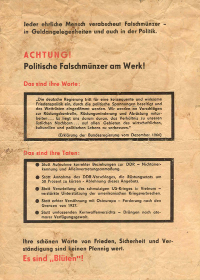 Communist Banknote Leaflet (Message Side)
