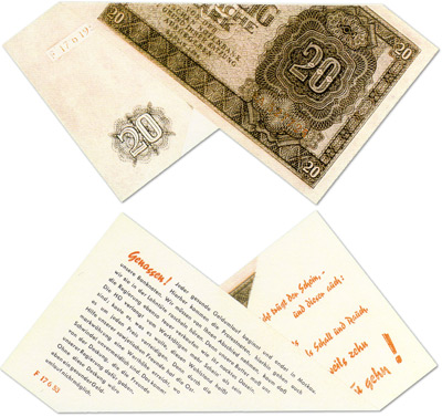 The Tarantel Propaganda Note Folded Correctly