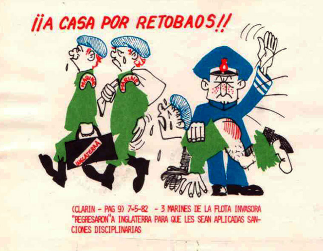 British Royal Marines spanked