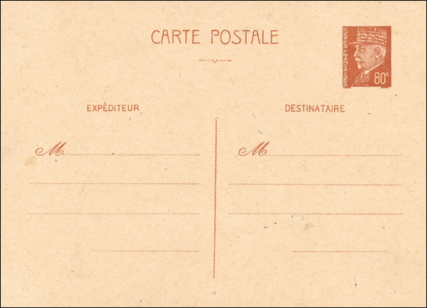 Propaganda stamps - Forged French Postcard
