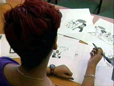 The IDF PsyWar Unit's graphic artist 