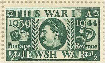 German "Jewsh" War parody stamp