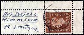 Kruger Forged stamp with annotation