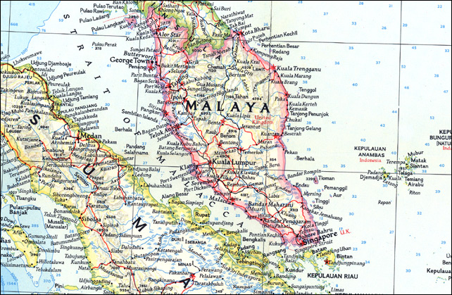 Map of Malaya