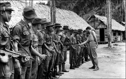Malayan Police patrol based at Fort Brooke