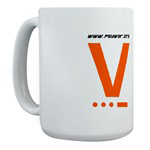 V for Victory Large Mug