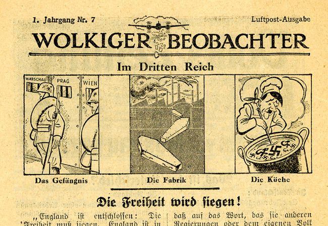 Leaflet-newspapers: Fig. 13 Just twelve issues of this newspapers were  produced from November 1939 to March&nbsp;  1940.