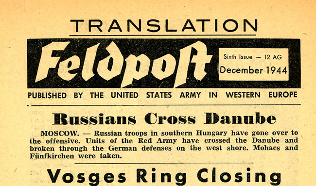 Leaflet-newspapers: Fig. 19. This is a rare example of one of the English  translations.