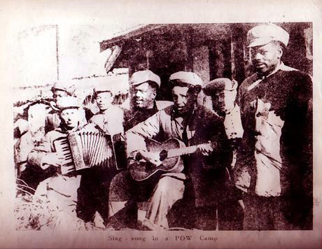 Communist Chinese propaganda - Sing-song in a POW camp