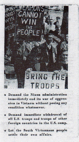 Weapons cannot win the people Vietnam propaganda leaflet