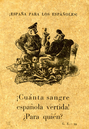 Spanish Civil War propaganda leaflet