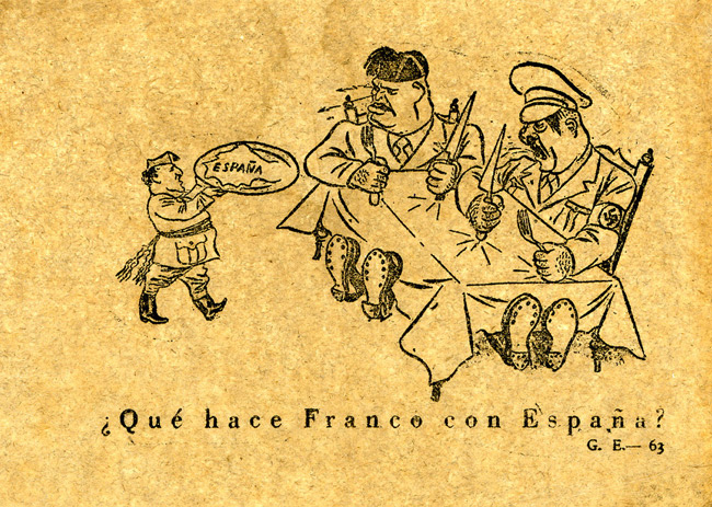 Spanish Civil War propaganda leaflet