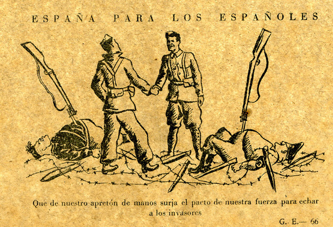 Spanish Civil War propaganda leaflet
