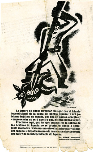 Spanish Civil War propaganda leaflet