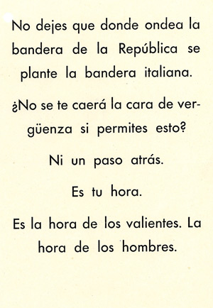 Spanish Civil War propaganda leaflet