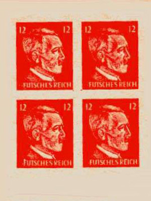 Reproductions and Facsimiles of the American Hitler Skull Stamps