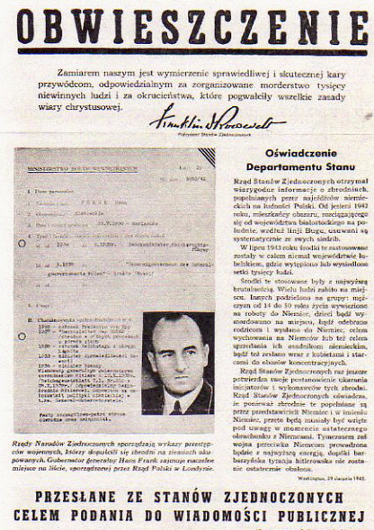 Anti Frank Allied propaganda leaflet