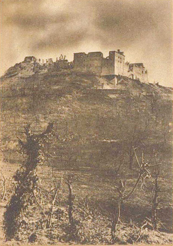 PAJ Postcard 184 � The bombed Monte Cassino