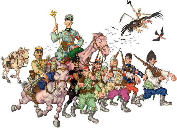 The New Orderlies by Arthur Szyk