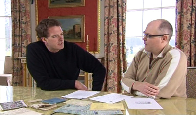 Lee Richards interviewed by Dan Snow at Woburn Abbey, discussing black propaganda produced by the Political Warfare Executive (PWE) Lee Richards interviewed by Dan Snow at Woburn Abbey, discussing black propaganda produced by the Political Warfare Executive (PWE)