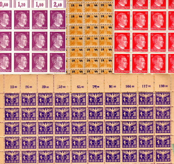 Propaganda stamps - OSS Counterfeit Nazi Party Stamp