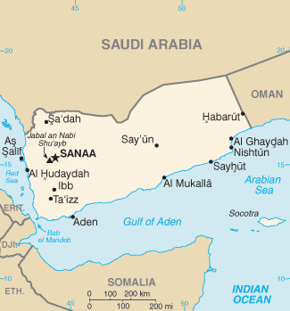 Map Yemen