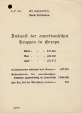 A.P. 84, Ankunft der amerikanischen Truppen in Europa