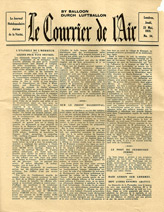 No Code, Le Courrier de l'Air, 23 Mai 1918, No. 54 - L'&Eacute;vangile De L'Horreur - Le&ccedil;ons Pour Pays Neutres