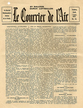 Random PSYOP leaflet - Le Courrier de l'Air, 1 Ao�t 1918, No. 64 - Inqui�tudes Allemandes 