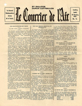 Random PSYOP leaflet - Le Courrier de l'Air, 10 Octobre 1918, No. 74 - Les Malfaiteurs Ont Peur