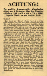 EH.280, Achtung! Der englische Premierminister