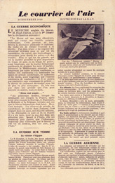 EH(F).50/1, Le Courrier de l'Air, No. 1, 16 Decembre 1940