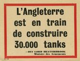 Random PSYOP leaflet - England is building 30,000 tanks