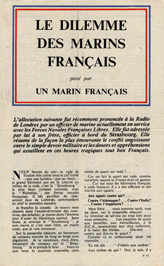F.17, LE DILEMME DES MARINS FRAN&Ccedil;AIS