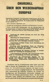G.16, CHURCHILL &Uuml;BER DEN WIEDERAUFBAU EUROPAS