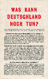 Random PSYOP leaflet - WHAT CAN GERMANY STILL DO?
