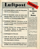 Random PSYOP leaflet - Luftpost - Extra, 6 November 1943  - Moscow Conference