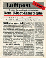 Random PSYOP leaflet - Luftpost - Extra, 24 November 1943 - New U-boat Catastrophe