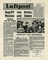 Random PSYOP leaflet - Luftpost - Extra, 17 December 1943 - Attack from East, West and South